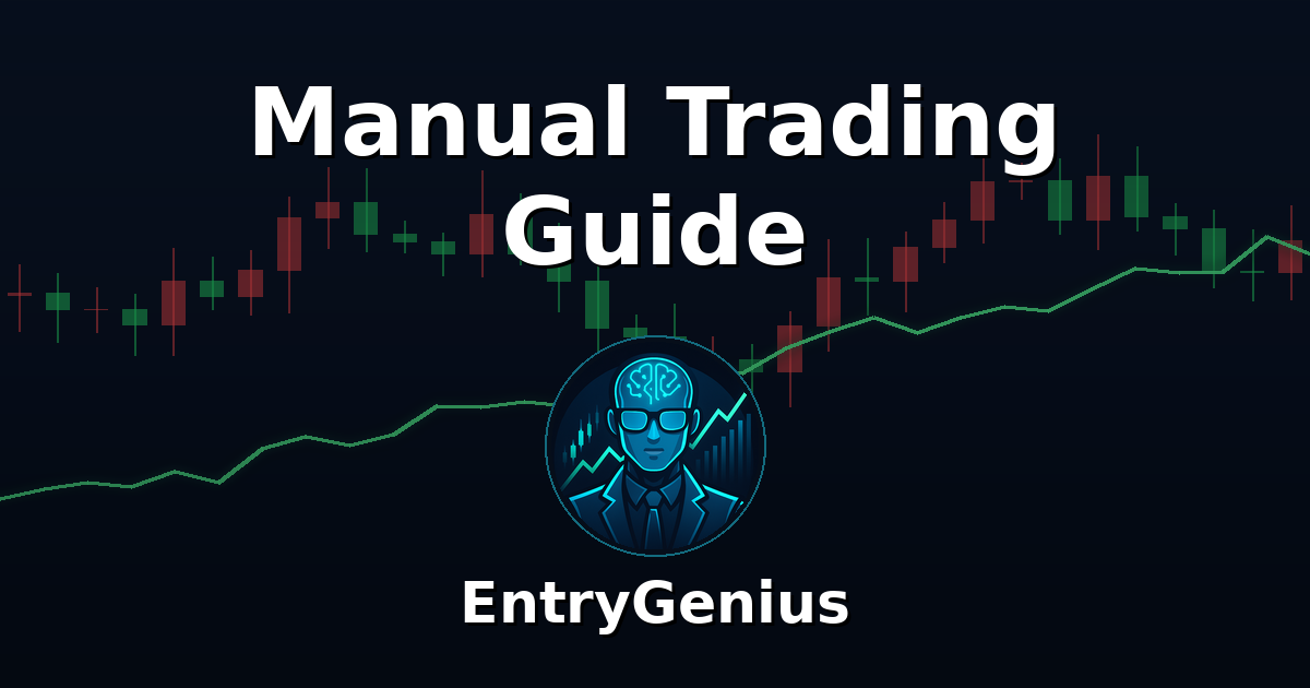 Manual trading with TP1 TP2 break-even and trailing - EntryGenius guide